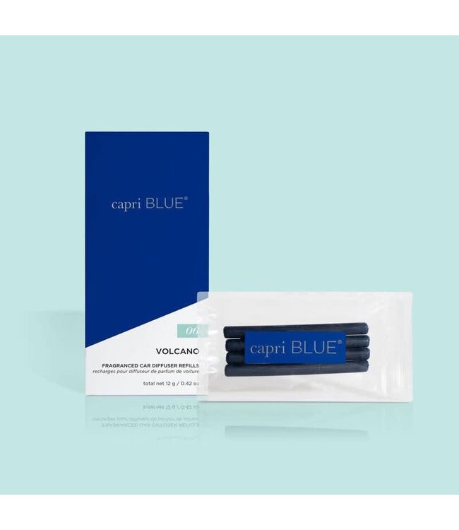 CAPRI BLUE Volcano Fragranced Car Diffuser Refills