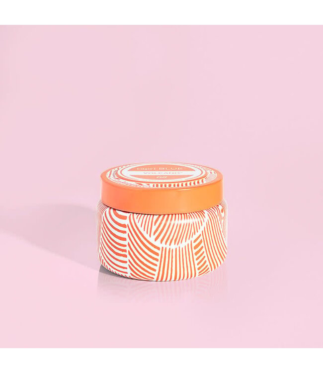 CAPRI BLUE Volcano Tangerine Printed Travel Tin 8.5 oz