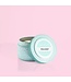 CAPRI BLUE Volcano Aqua Printed Tin Travel Candle