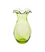 VIETRI Hibiscus Glass Vertical Fluted Small Vase