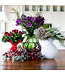 VIETRI Hibiscus Glass Bud Vase