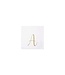 VIETRI Papersoft Gold Monogram Cockail Napkins