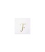 VIETRI Papersoft Gold Monogram Cockail Napkins