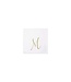 VIETRI Papersoft Gold Monogram Cockail Napkins