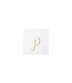 VIETRI Papersoft Gold Monogram Cockail Napkins