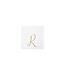 VIETRI Papersoft Gold Monogram Cockail Napkins