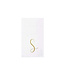 VIETRI Papersoft Napkins Gold Monogram Guest Towels