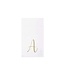 VIETRI Papersoft Napkins Gold Monogram Guest Towels