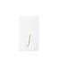 VIETRI Papersoft Napkins Gold Monogram Guest Towels