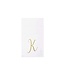 VIETRI Papersoft Napkins Gold Monogram Guest Towels