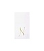 VIETRI Papersoft Napkins Gold Monogram Guest Towels