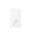 VIETRI Papersoft Napkins Gold Monogram Guest Towels