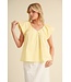 Elaine Solid Ruffled Sleeves Top