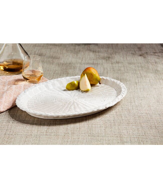 Woven Stoneware Platter