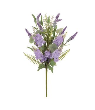 22.5" Mixed Lavender Bush Polyester