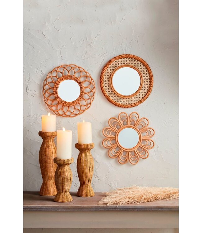 Resin Woven Candlesticks