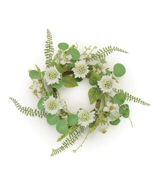 12.5" Mixed Floral Candle Ring