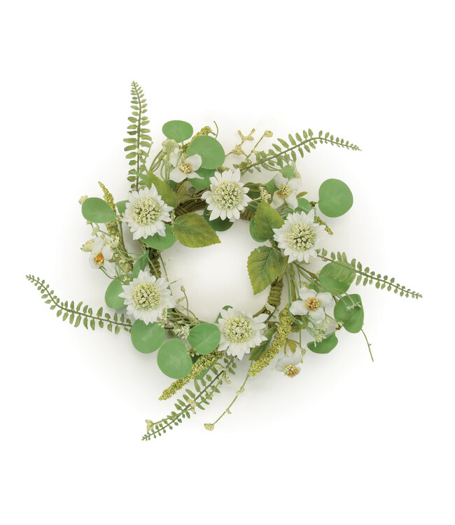 12.5" Mixed Floral Candle Ring