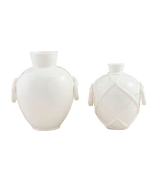 White Bamboo Vase