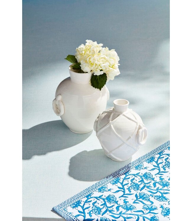 White Bamboo Vase