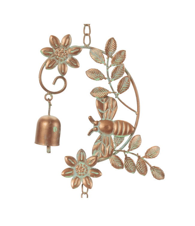 64"H Bee Rain Chain Iron
