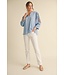 Eleanor Solid 3/4 Lace Cut-Out Sleeves Top