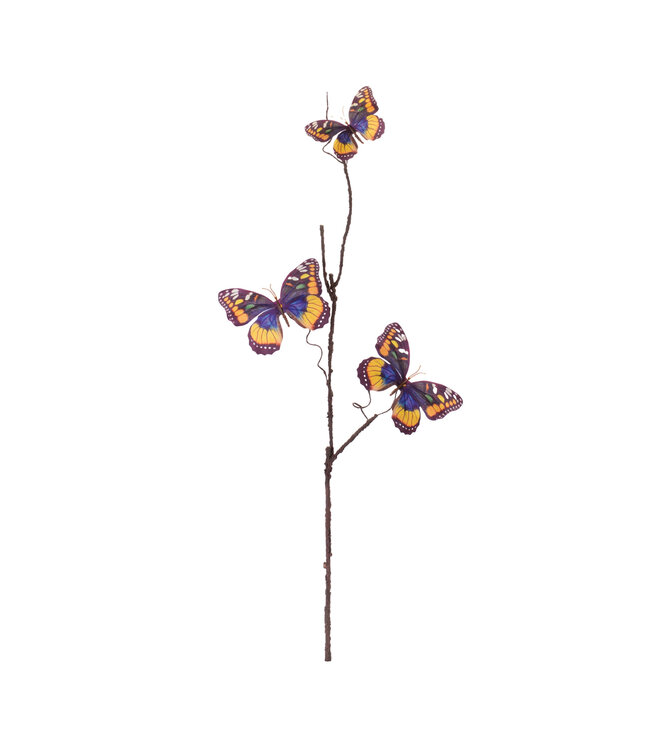 32”H Butterfly Spray  Fabric/Plastic