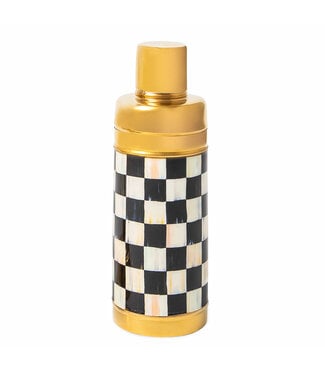 MACKENZIE CHILDS Courtly Check 3260 Gold Cocktail Shaker
