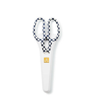 MACKENZIE CHILDS Black & White Check Kitchen Shears