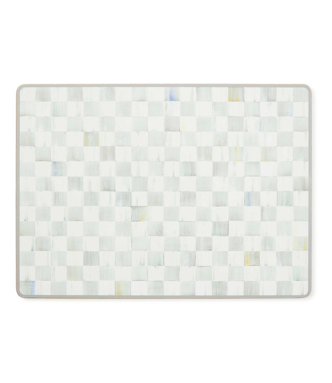MACKENZIE CHILDS Sterling Check Cork Back Placemats, Set of 4