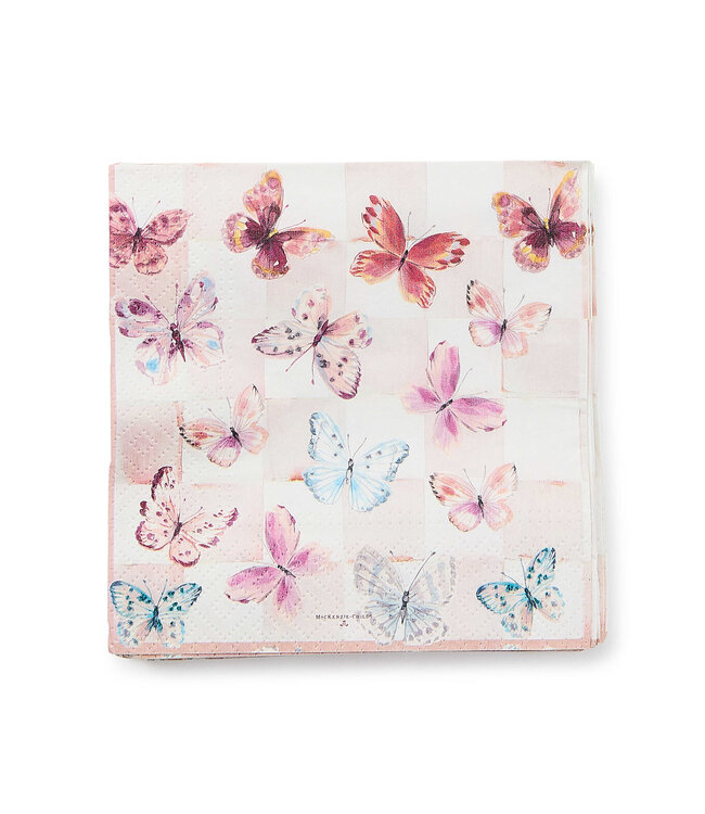 MACKENZIE CHILDS Butterfly Hill Cocktail Paper Napkins