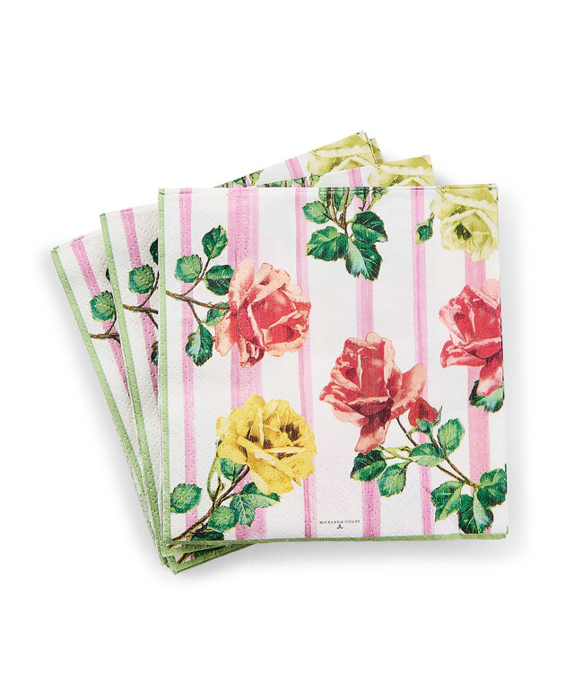 MACKENZIE CHILDS Garden Gala Cocktail Paper Napkins