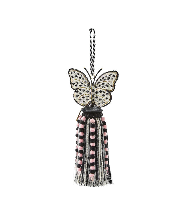 MACKENZIE CHILDS Butterfly Beaded Tassel
