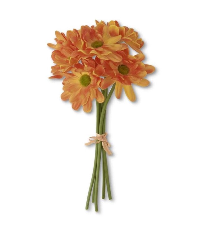 10" Orange Real Touch Daisy Bundle