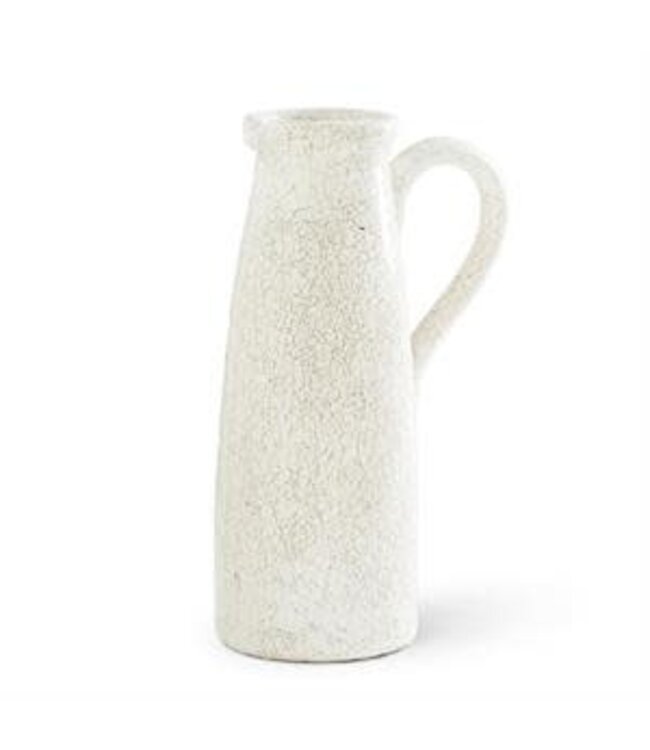 White Ceramic Crackled Pitchers