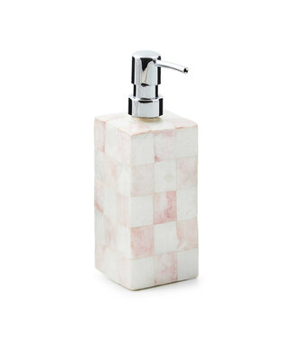 MACKENZIE CHILDS Rosy Check Capiz Soap Pump