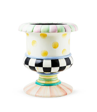 MACKENZIE CHILDS Rosy Meadow Small Urn