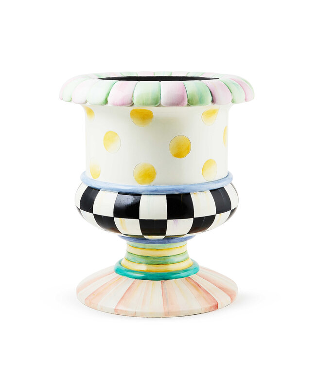 MACKENZIE CHILDS Rosy Meadow Small Urn