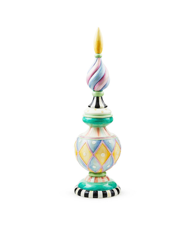 MACKENZIE CHILDS Rosy Meadow Short Finial