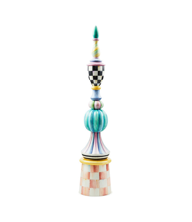 MACKENZIE CHILDS Rosy Meadow Tall Finial