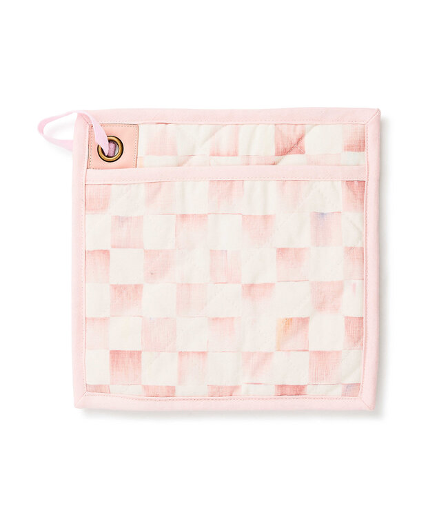 MACKENZIE CHILDS Rosy Check Potholder