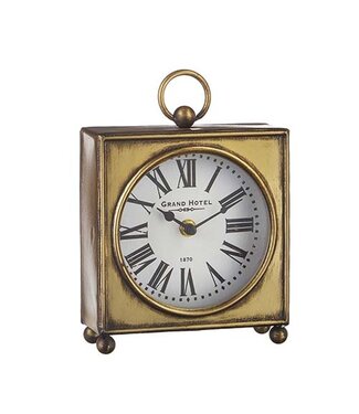 8.5" Antique Gold Clock