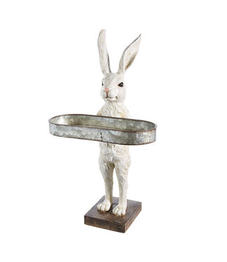 18.25” Rabbit With Tray