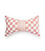 MACKENZIE CHILDS Pink Check Bow Throw Pillow