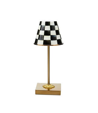 MACKENZIE CHILDS Courtly Check LED Rechargeable Cafe Table Lamp