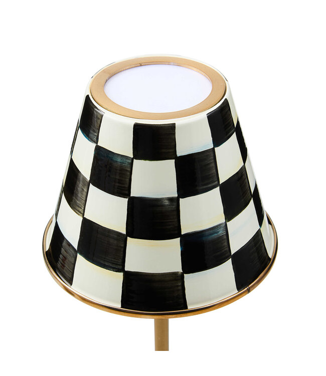 MACKENZIE CHILDS Courtly Check LED Rechargeable Cafe Table Lamp