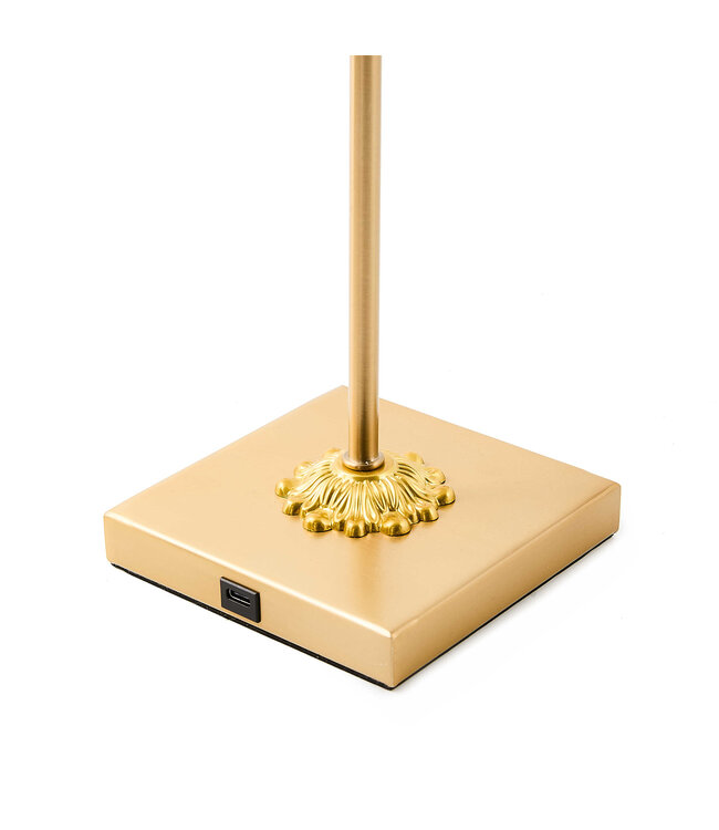 MACKENZIE CHILDS Courtly Check LED Rechargeable Cafe Table Lamp