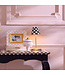 MACKENZIE CHILDS Courtly Check LED Rechargeable Cafe Table Lamp
