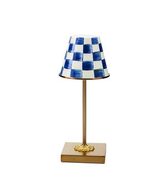 MACKENZIE CHILDS Royal Check LED Rechargeable Cafe Table Lamp