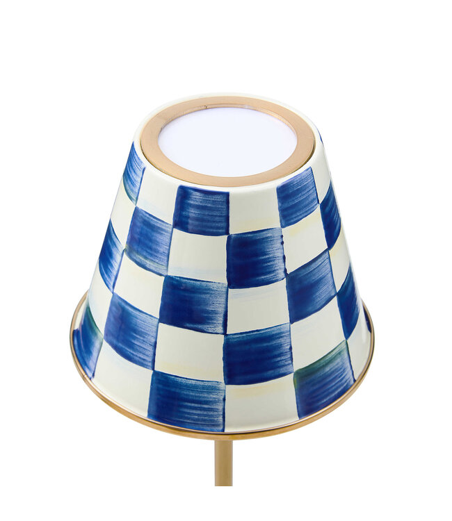 MACKENZIE CHILDS Royal Check LED Rechargeable Cafe Table Lamp